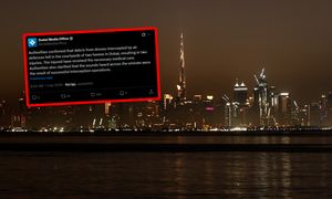 Szczątki dronów spadły w Dubaju. Są poszkodowani