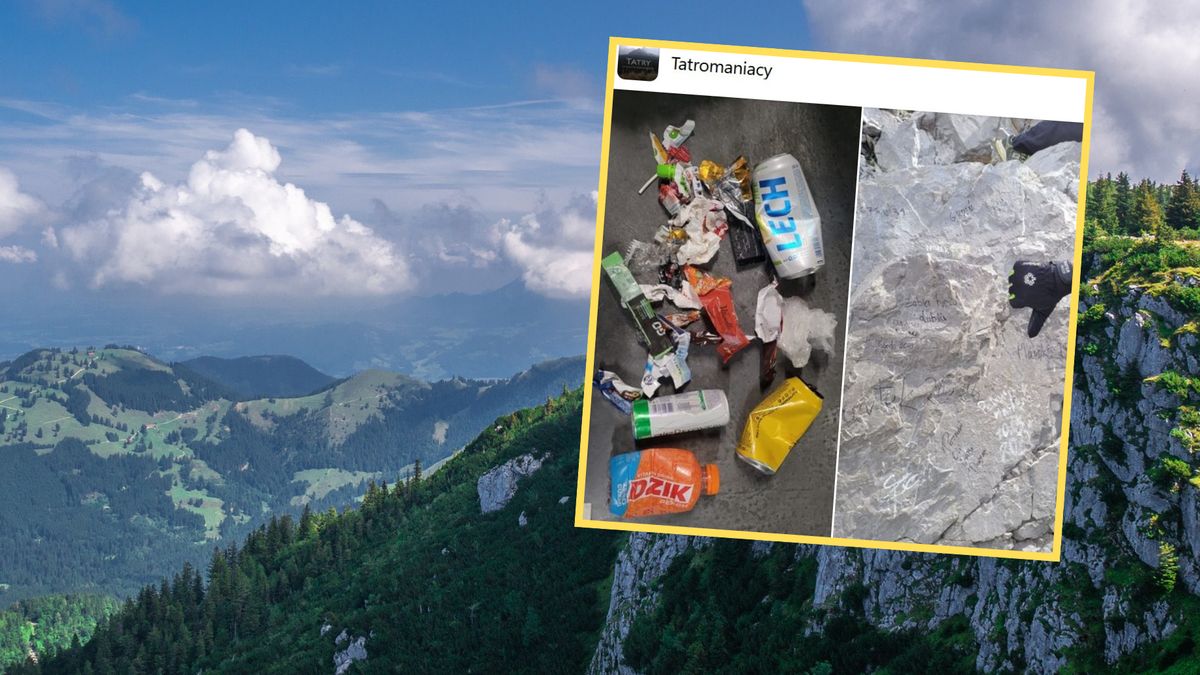 Turyści zostawili śmieci na szlaku. Internauci komentują: "Ci ludzie nie zasługują chodzić po górach" 