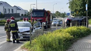 Szczecin: Zderzenie samochodów na skrzyżowaniu Łącznej i Kormoranów. Były utrudnienia w ruchu