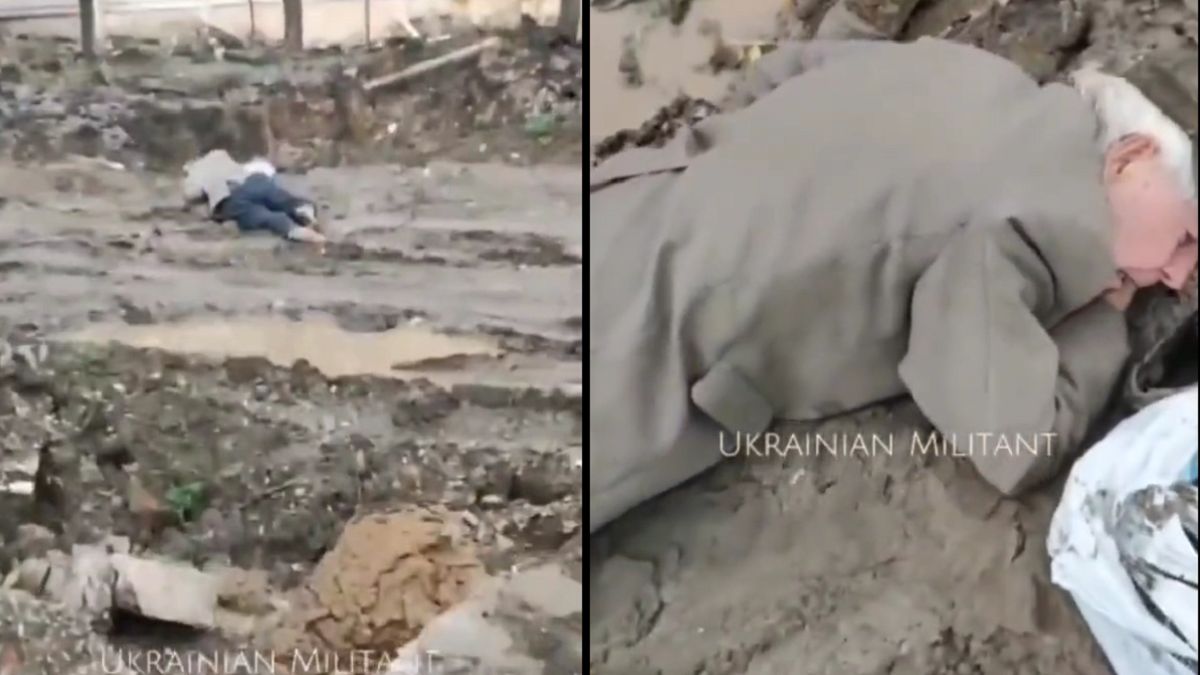 Ukraińscy żołnierze pomogli 82-letniemu mężczyźnie 