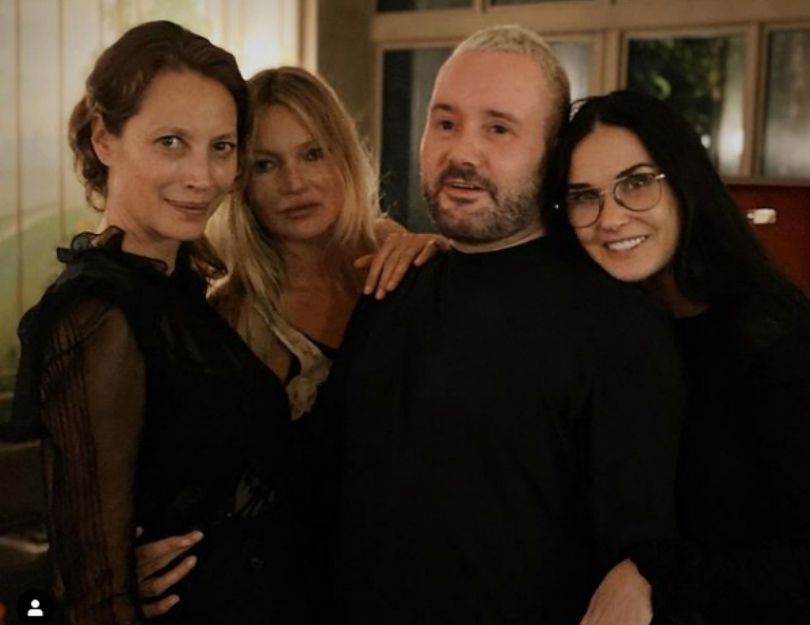 Demi Moore znów zaskakuje wyglądem, pozując z Kate Moss i Christy Turlington