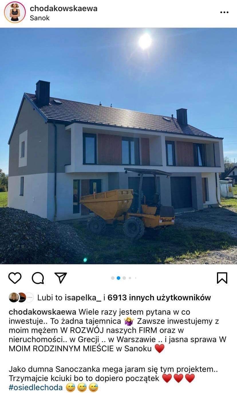 Ewa Chodakowska buduje osiedle