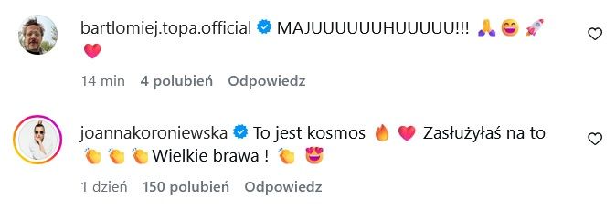 Gwiazdy gratulują Mai CHwalińskiej 