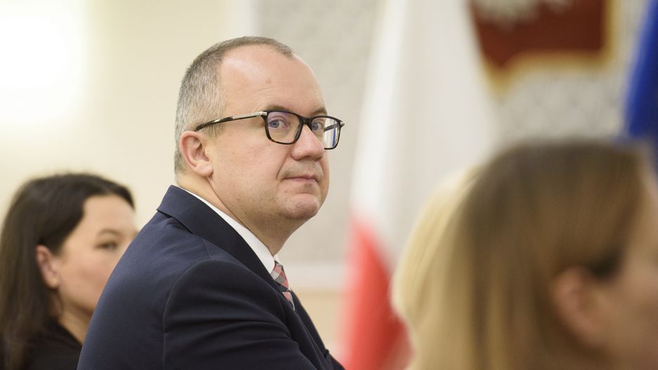 Polish Minister of Justice Adam Bodnar looks on during the weekly ministerial meeting in Warsaw, Poland, on October 8, 2024. (Photo by Aleksander Kalka/NurPhoto via Getty Images)