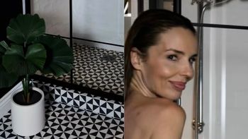 Odziana jedynie w ręcznik Agnieszka Włodarczyk prezentuje metamorfozę łazienki (FOTO)