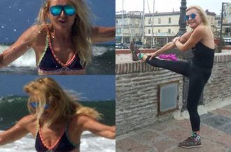 60-letnia Monika Olejnik "na fali" pokazuje płaski brzuch (FOTO)