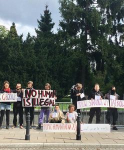 Warszawa. Głodówka na Wiejskiej. Solidarni z uchodźcami na granicy