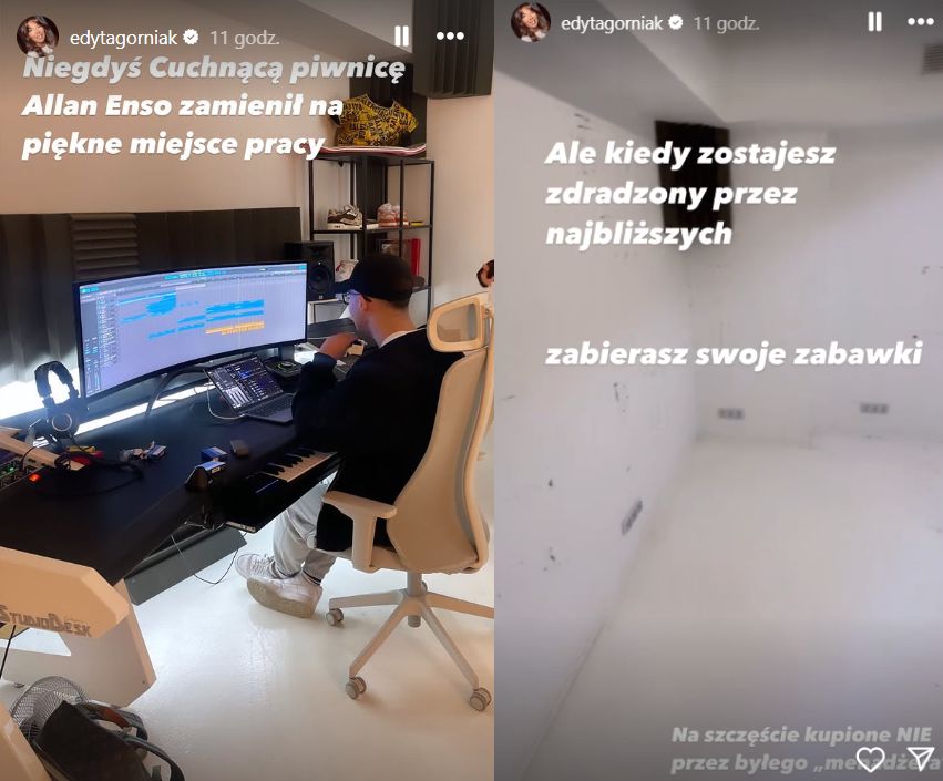 Wpisy Edyty Górniak na Instagramie