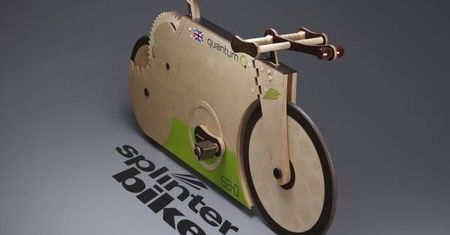SplinterBike Quantum - jeżdżący rower z drewna. Żadnych metalowych części!