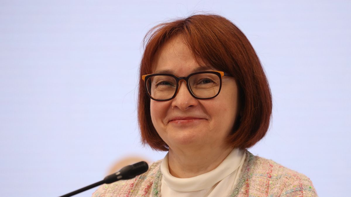 Elvira Nabiullina, governor of Russia's central bank, reacts during a panel session on day two of the St. Petersburg International Economic Forum (SPIEF) in St. Petersburg, Russia, on Friday, June 4, 2021. President Vladimir Putin will host Russias flagship investor showcase as he seeks to demonstrate its stuttering economy is back to business as usual despite continuing risks from Covid-19 and new waves of western sanctions. Photographer: Andrey Rudakov/Bloomberg via Getty Images