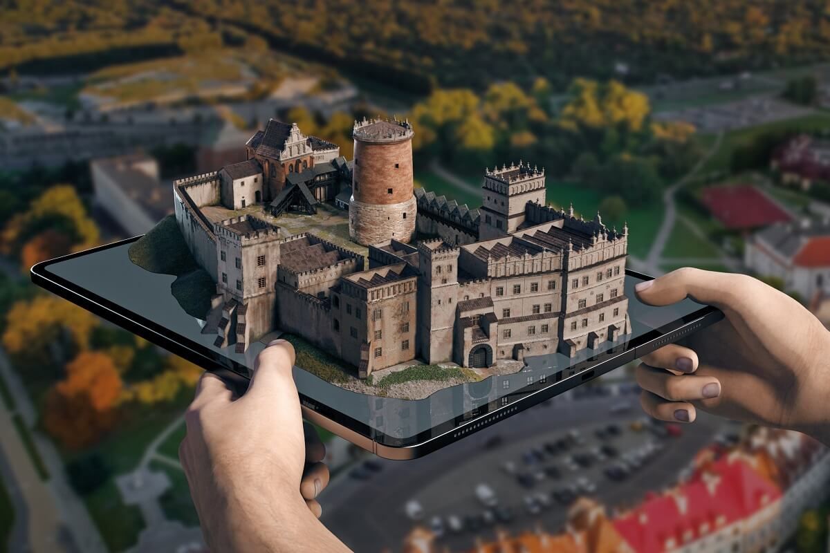 makieta 3d zamek Lubelski. Rozszerzona rzeczywistość