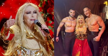 Maryla Rodowicz pod zdjęciem z "bujaczami" bez koszulek opowiedziała o sylwestrowym dramacie: "Oderwał się kabelek od słuchawki" (FOTO)