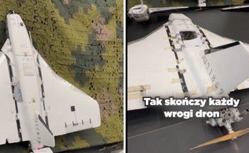 "Tak skończy każdy". Tusk pokazał szczątki rosyjskich dronów