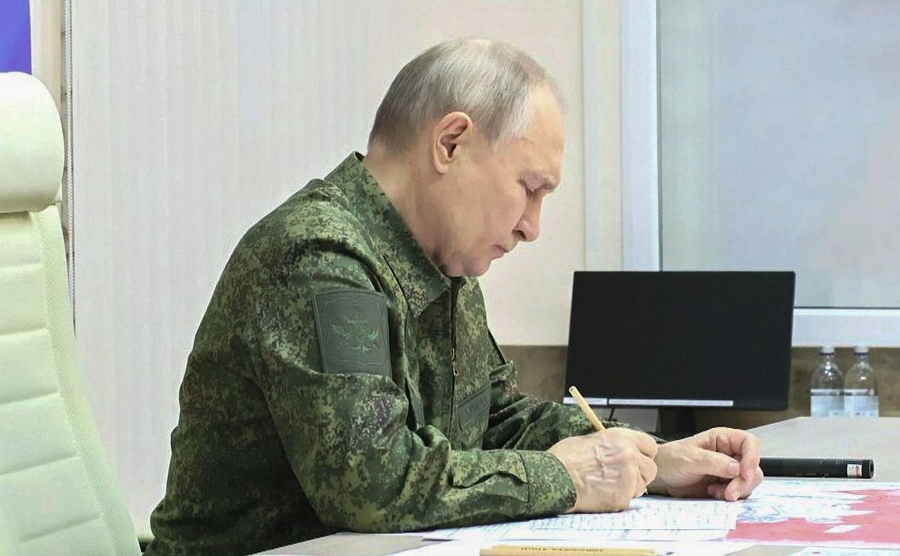 Władimir Putin w obwodzie kurskim