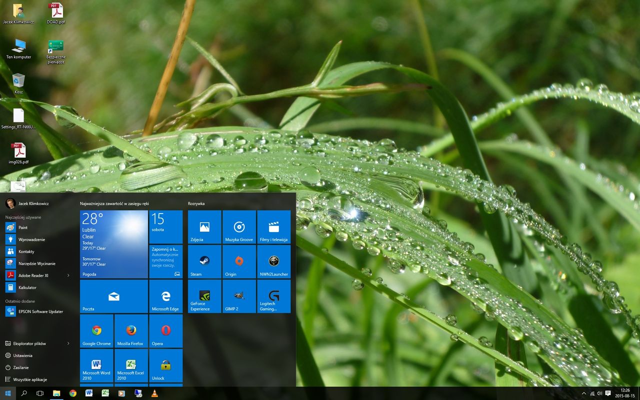 Odświeżone Menu Start - kapitalna "nowość" Windows 10