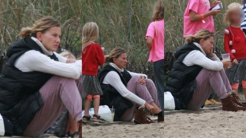 Joanna Moro płacze na plaży