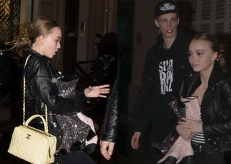 Lily-Rose Depp w Paryżu z chłopakiem i Carą Delevingne (ZDJĘCIA)