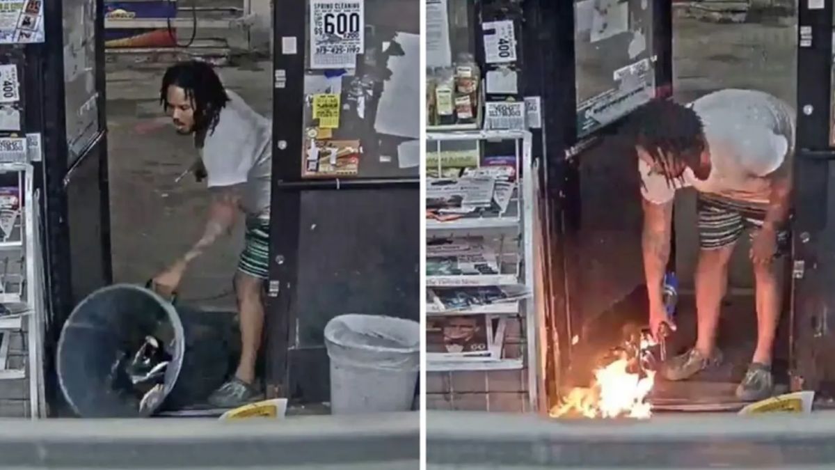 W chwili podpalania stacji benzynowej w środku wciąż przebywała ekspedientka