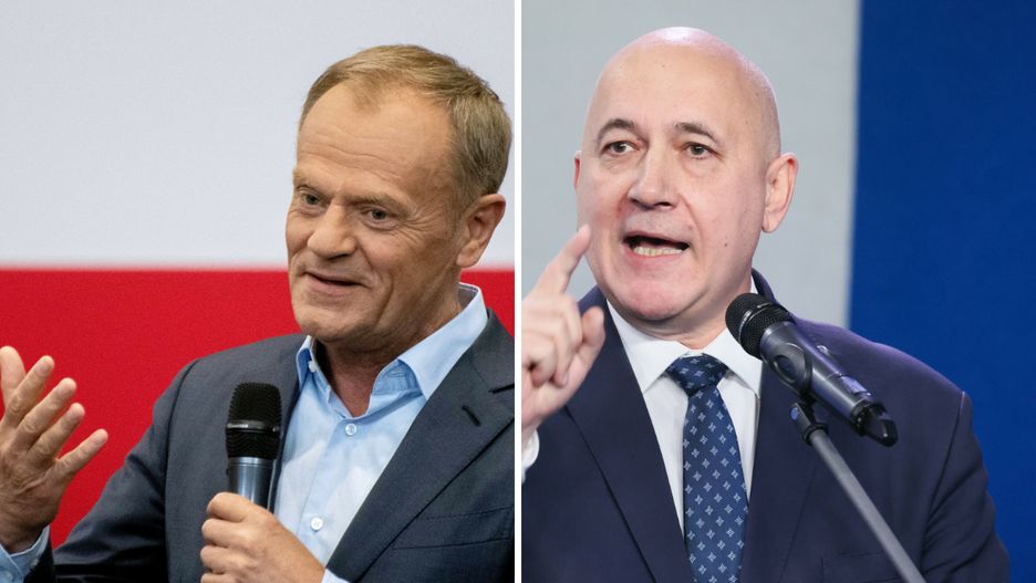 Donald Tusk i Joachim Brudziński