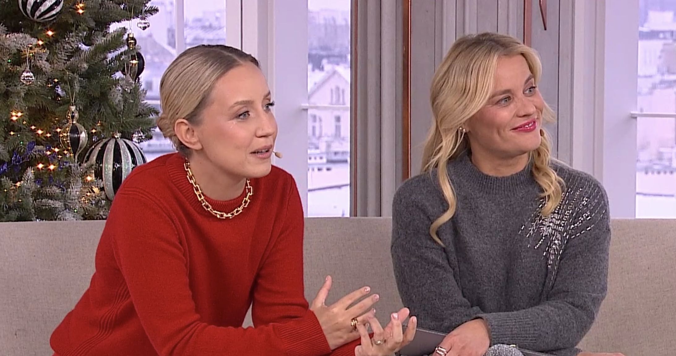  Anna Senkara i Sandra Hajduk. Kadr z programu "Dzień dobry TVN"