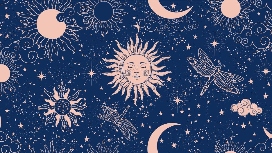 Seamless blue space pattern with sun, crescent and stars on a blue background. Mystical ornament of the night sky for wallpaper, fabric, astrology, fortune telling. Vector illustration.
Seamless blue space pattern with sun, crescent and stars on a blue background. Mystical ornament of the night sky for wallpaper, fabric, astrology, fortune telling. Vector illustration
seamless, pattern, star, sun, cosmos, vector, galaxy, zodiac, astrology, constellation, illustration, moon, interstellar, face, planet, space, universe, astronomy, background, cosmic, design, flat, graphic, sign, wallpaper, yoga, sky, night, outer, abstract, alien, dark, backdrop, blue, stellar, nebula, texture, black, esoteric, fortune, telling, crescent, boho, art, frame, mystic, horoscope, symbol, magic, Mystical