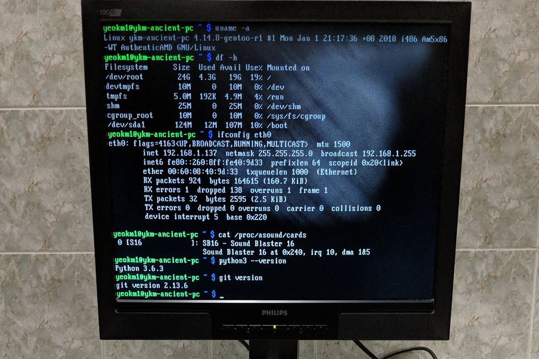 Nowoczesny system operacyjny uruchomiono na komputerze z 1993 roku