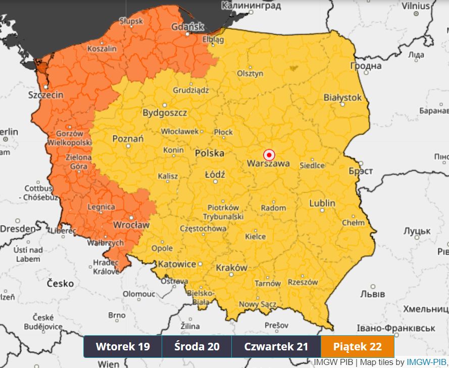 IMGW wydało alerty dla całego kraju