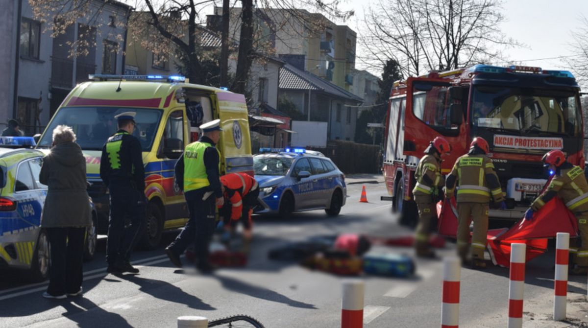 Śmiertelne potrącenie rowerzysty.