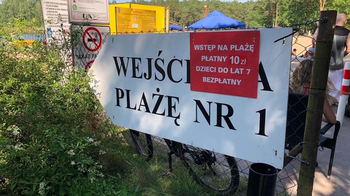 Za wstęp na plażę trzeba zapłacić 10 zł 