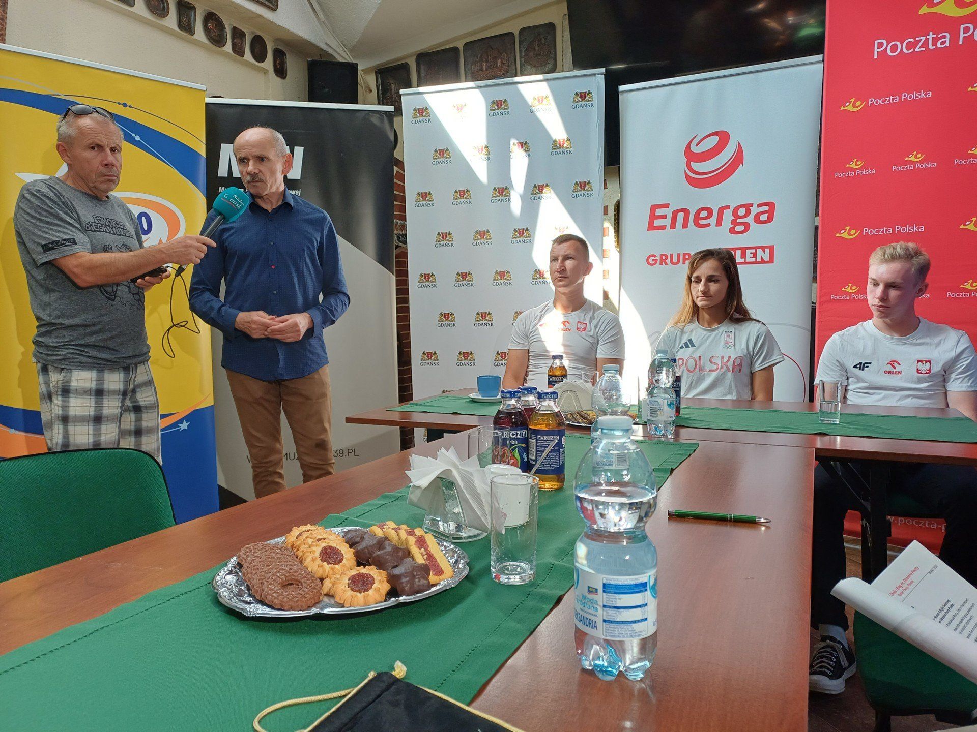 Konferencja prasowa przed 59 Festiwalem Chodu i Biegiem im. Obrońców Poczty Polskiej w Gdańsku (1.09.2025)