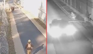 Ponad 100 prób przekroczenia granicy w weekend. Migranci rzucali kolce