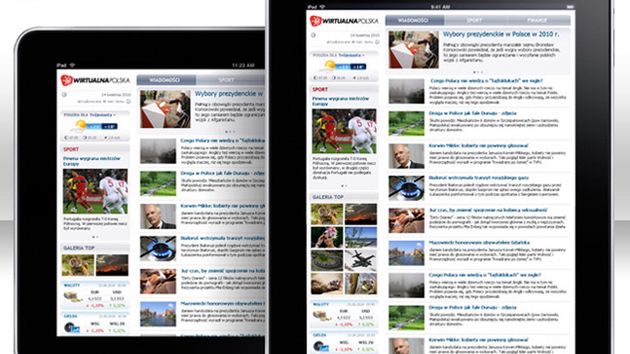 Wirtualna Polska pojawiła się na iPadzie 1