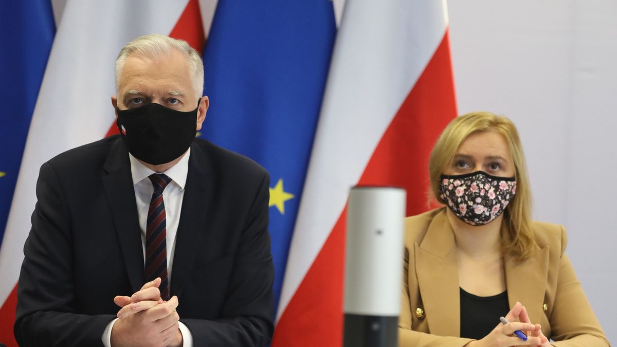 Wicepremier Jarosław Gowin i wiceminister Olga Semeniuk