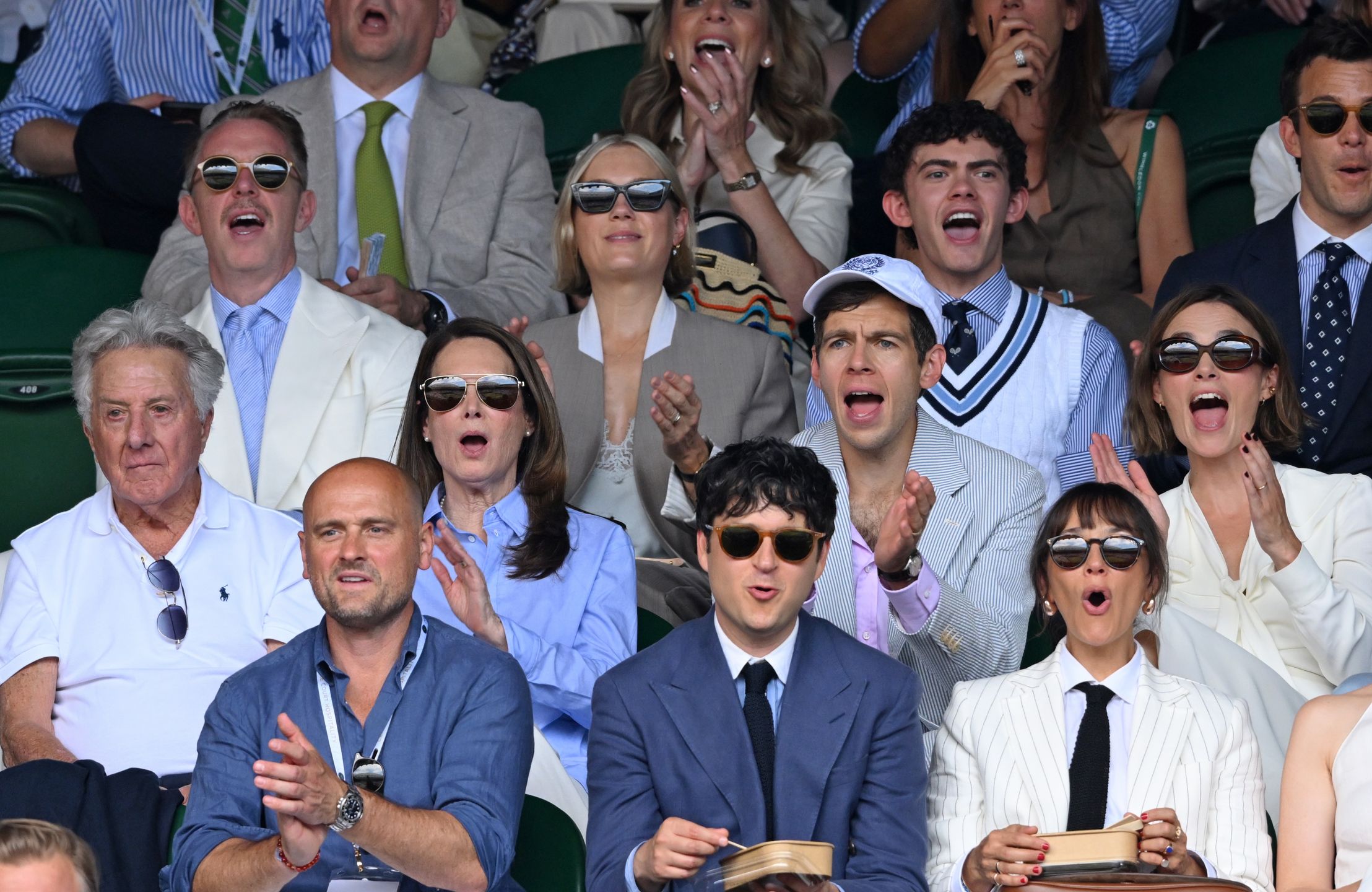 Dustin Hoffman, Ryan Lally, Lisa Hoffman, Holly White, Ezra Koenig, James Righton, Joe Locke, Rashida Jones, Keira Knightley and Luke Thompson