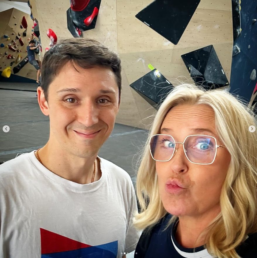 Agata Młynarska z synem Stanisławem Kieniewiczem