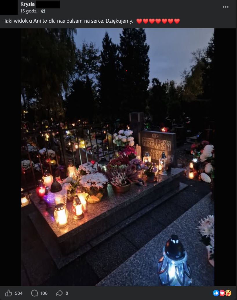 Matka Anny Przybylskiej pokazała, jak wygląda jej grób