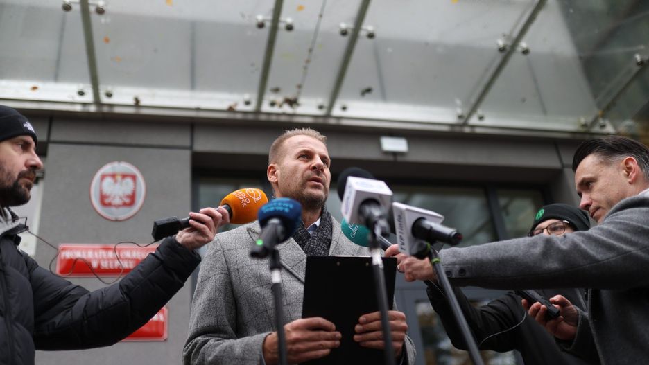 Konferencja prasowa słupskiej prokuratury.