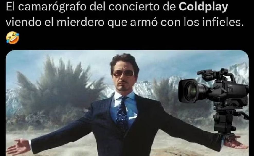 "Kamerzysta koncertu Coldplay widząc, co zrobił niewiernym"