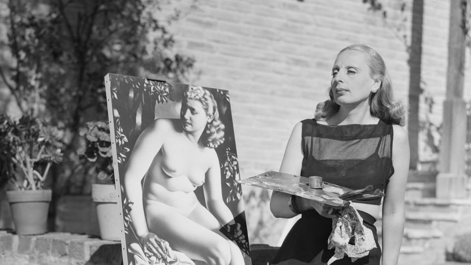Tamara Łempicka (1898-1980) przy pracy