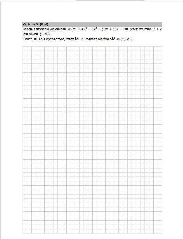 Matura rozszerzona z matematyki