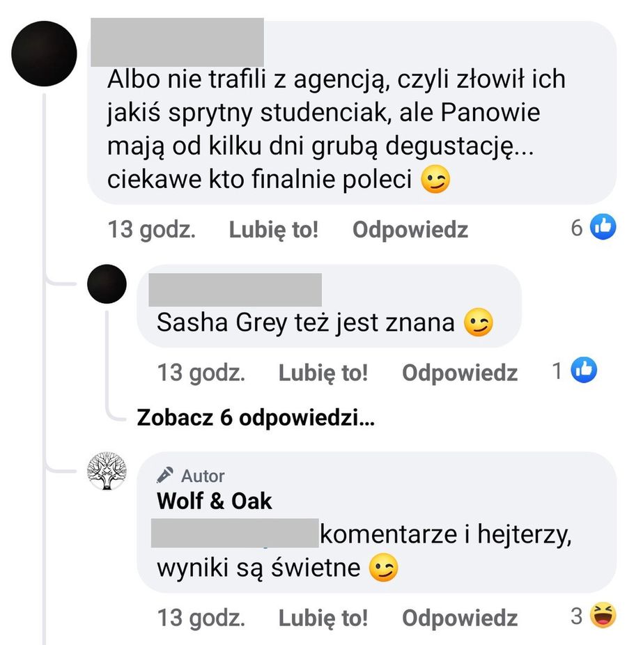 Wolf & Oak szczują cycem