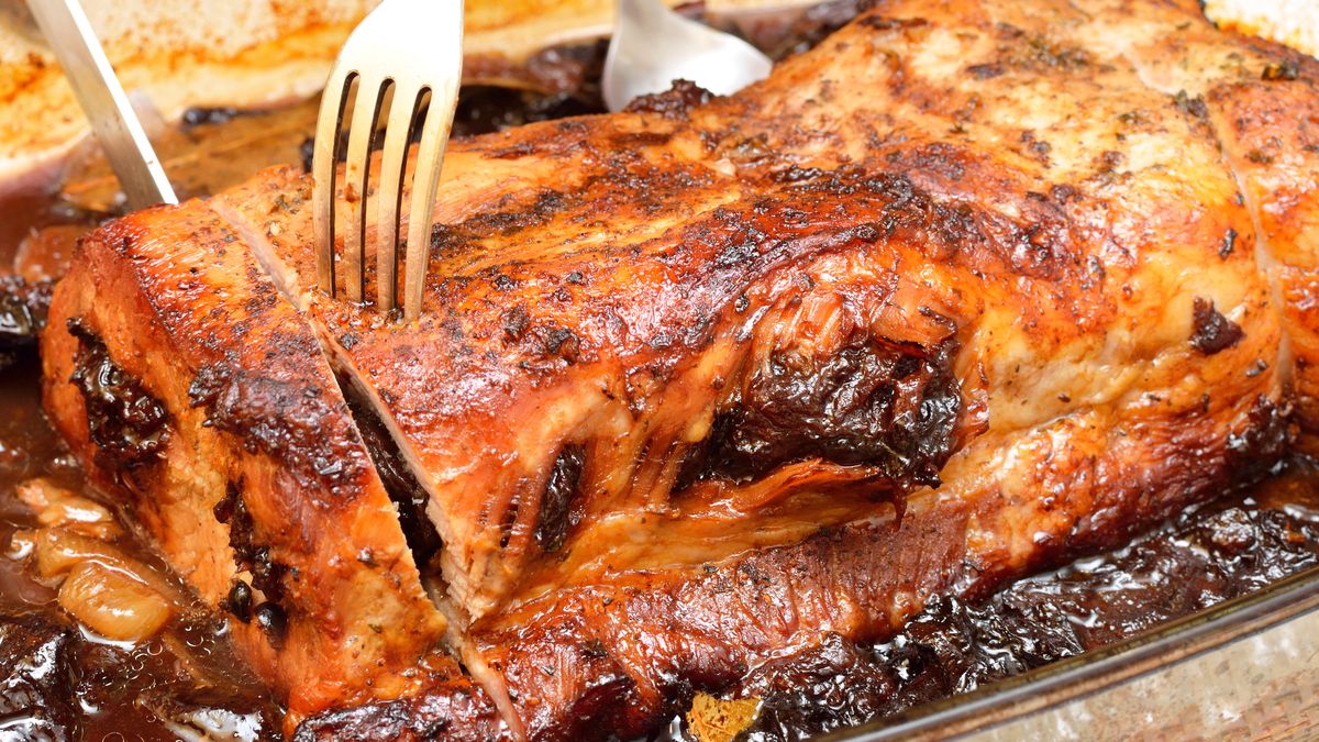 Soczysty schab ze śliwkami