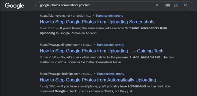 Problem ze Zdjęciami Google jest znany od lat