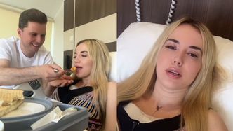 Partner Marianny Schreiber karmi ją po operacji powiększenia biustu. Uroczo?