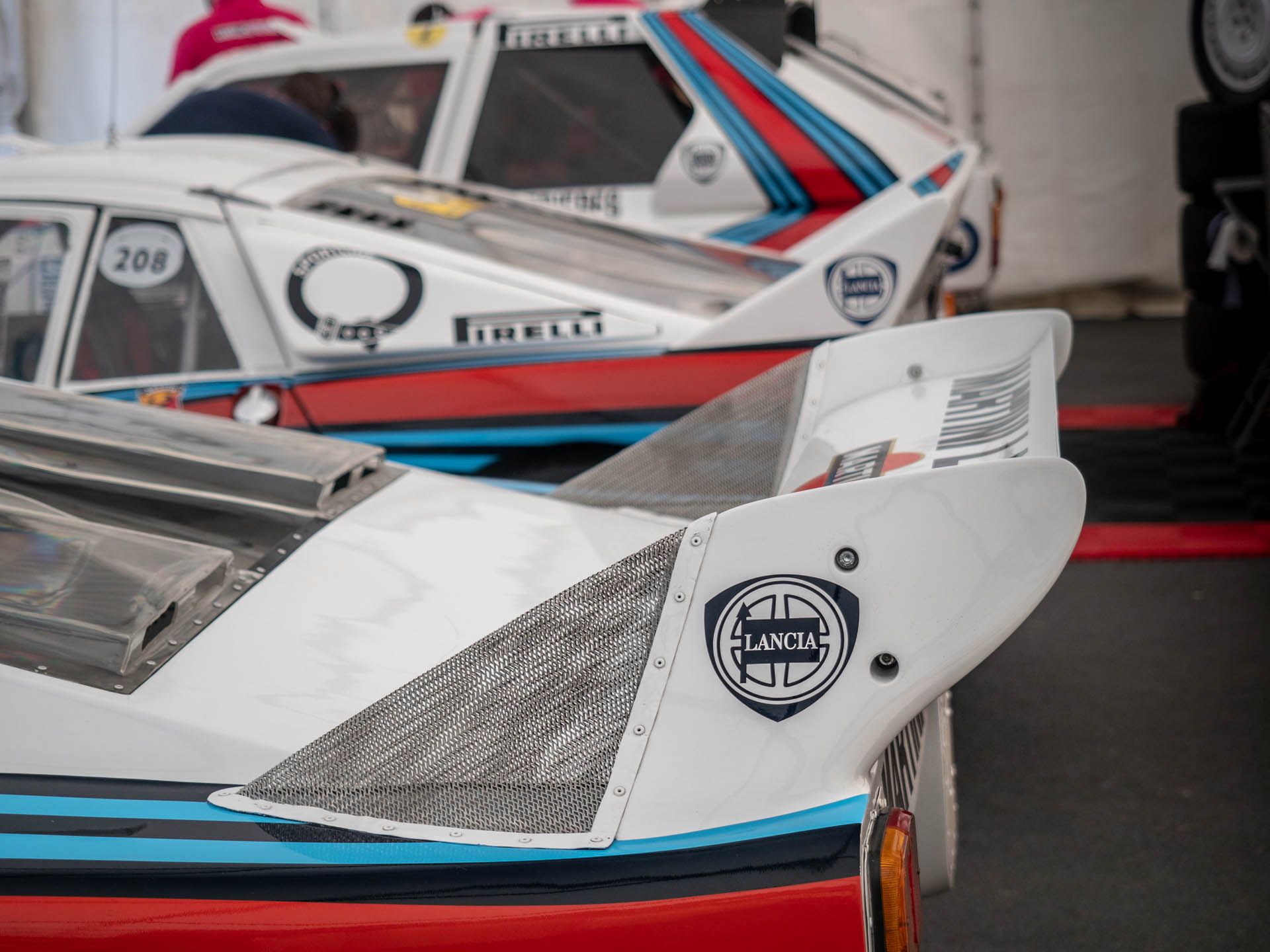 Kawał historii Lancii - od frontu: Beta Monte Carlo Turbo, Lancia 037, Lancia Delta S4.