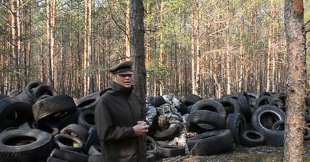 Nadleśnictwo Lubsko. Hałda opon w lesie. "Straszne. Ręce opadają"