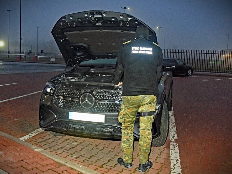 Mercedes GLE Coupe zatrzymany na granicy z Białorusią