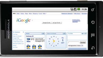 Motorola Droid w Niemczech jako Milestone 1