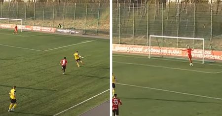 Istne kuriozum. Przelobował swojego bramkarza