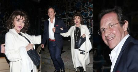 Wiecznie młoda Joan Collins drepcze do auta za młodszym o 33 lata mężem. Wygląda na 90 lat? (ZDJĘCIA)